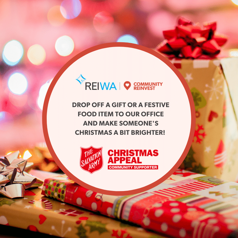 Community REInvest designated collection point for the 2022 Salvation Army Christmas Appeal